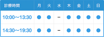 営業日のご案内